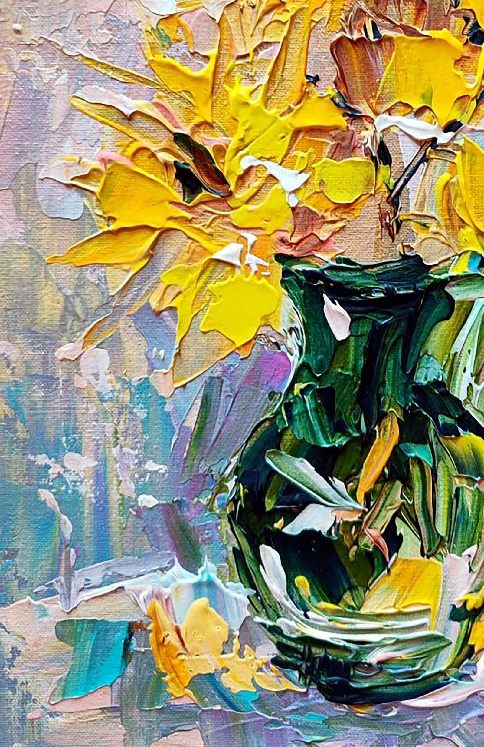 Acrylic painting Little suns Olena Kirik - 4