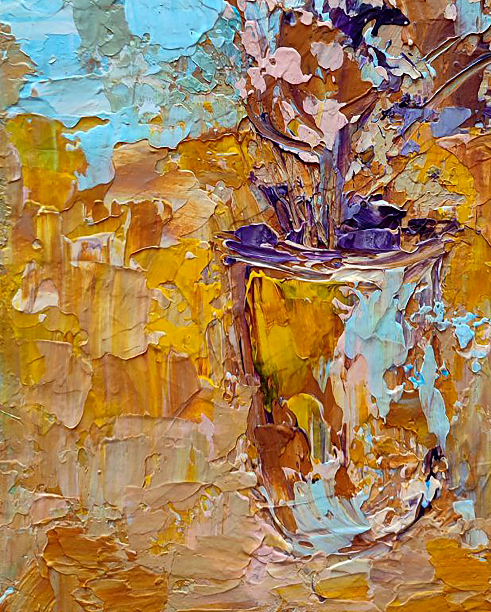 Acrylic painting Uncertain mood Olena Kirik - 4