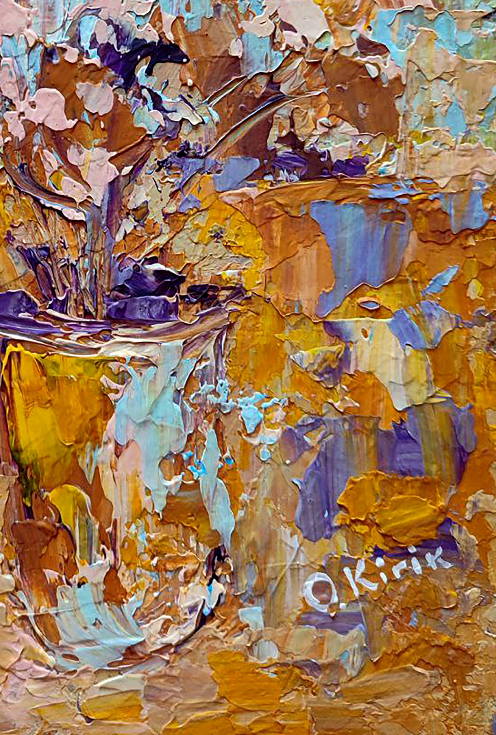 Acrylic painting Uncertain mood Olena Kirik - 5