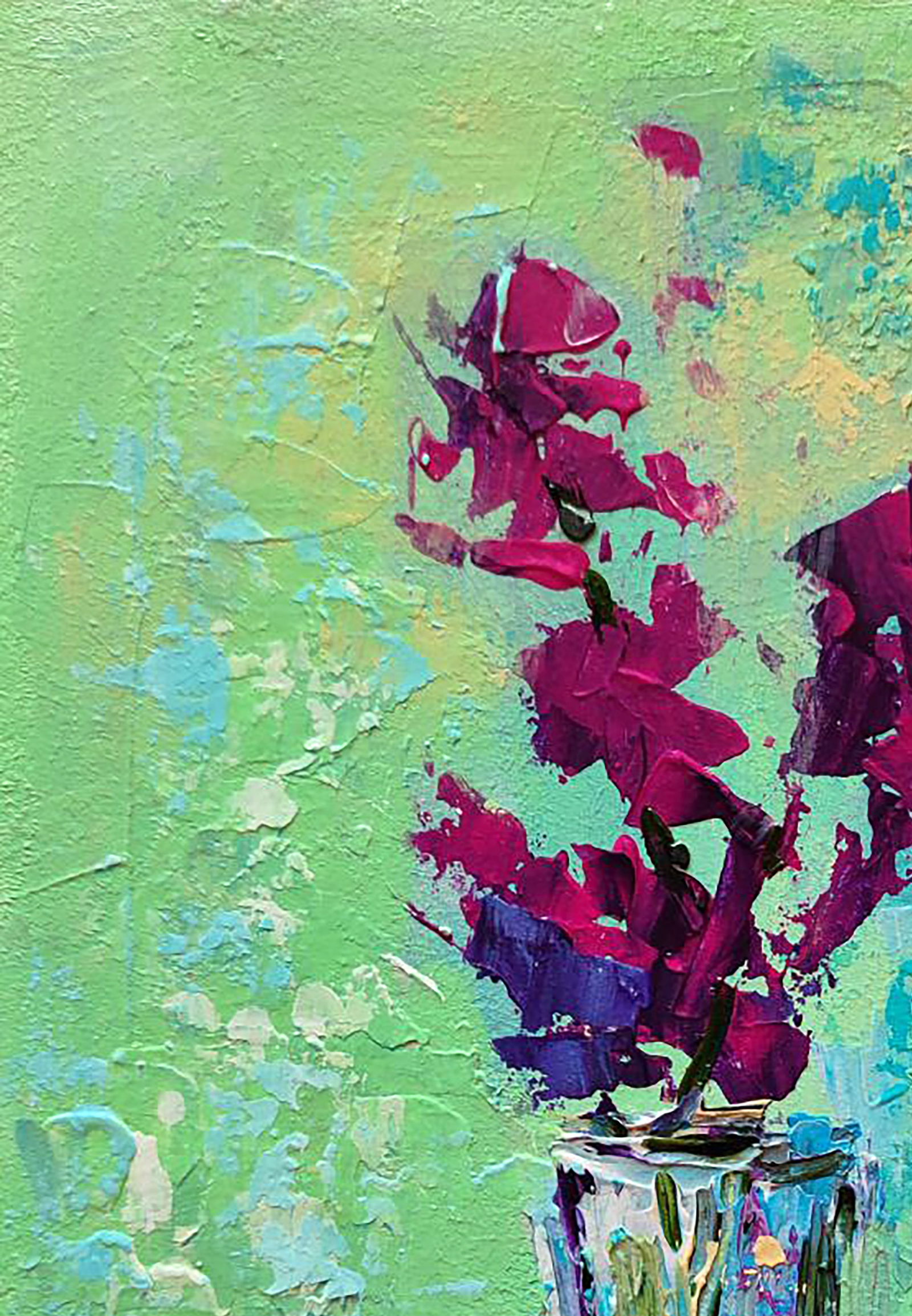 Acrylic painting Incomparable magenta Olena Kirik - 2