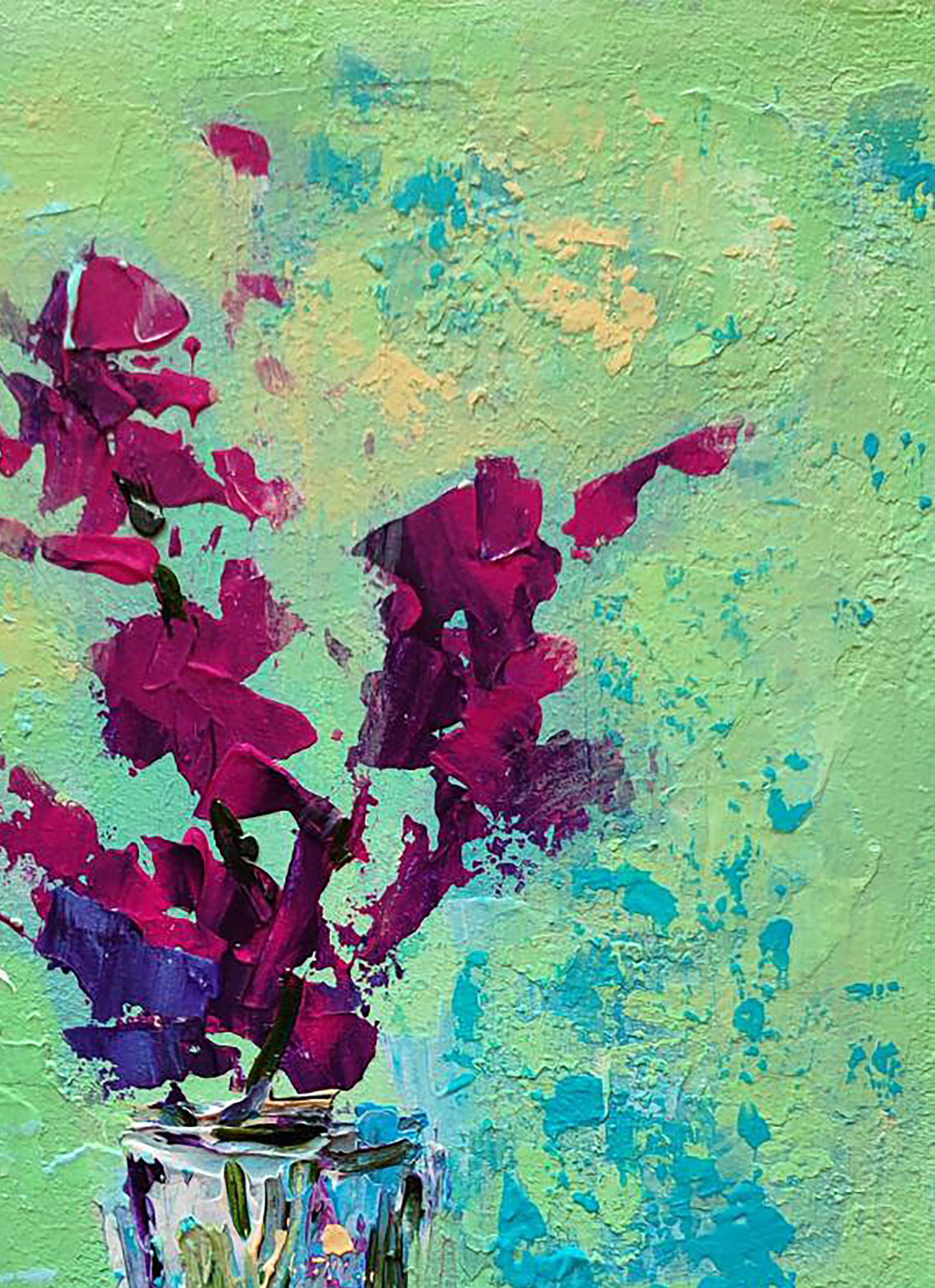 Acrylic painting Incomparable magenta Olena Kirik - 3