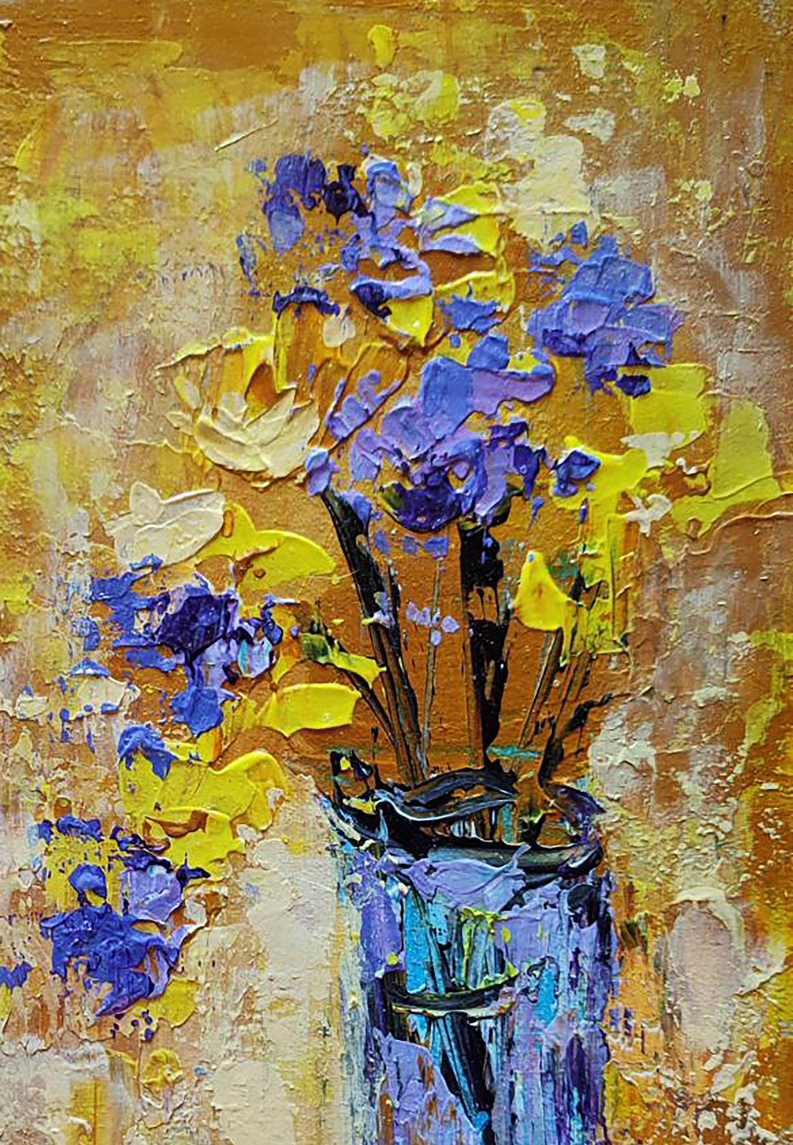 Acrylic painting Spicy mustard Olena Kirik - 3