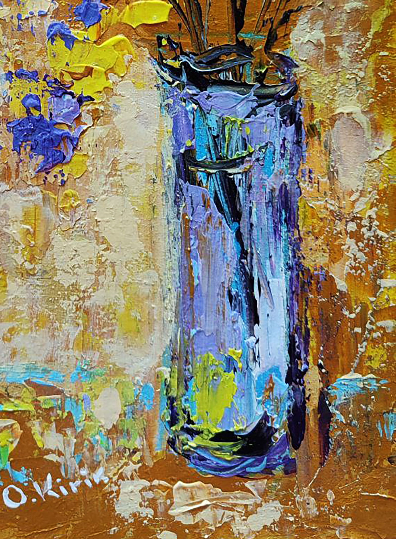 Acrylic painting Spicy mustard Olena Kirik - 5