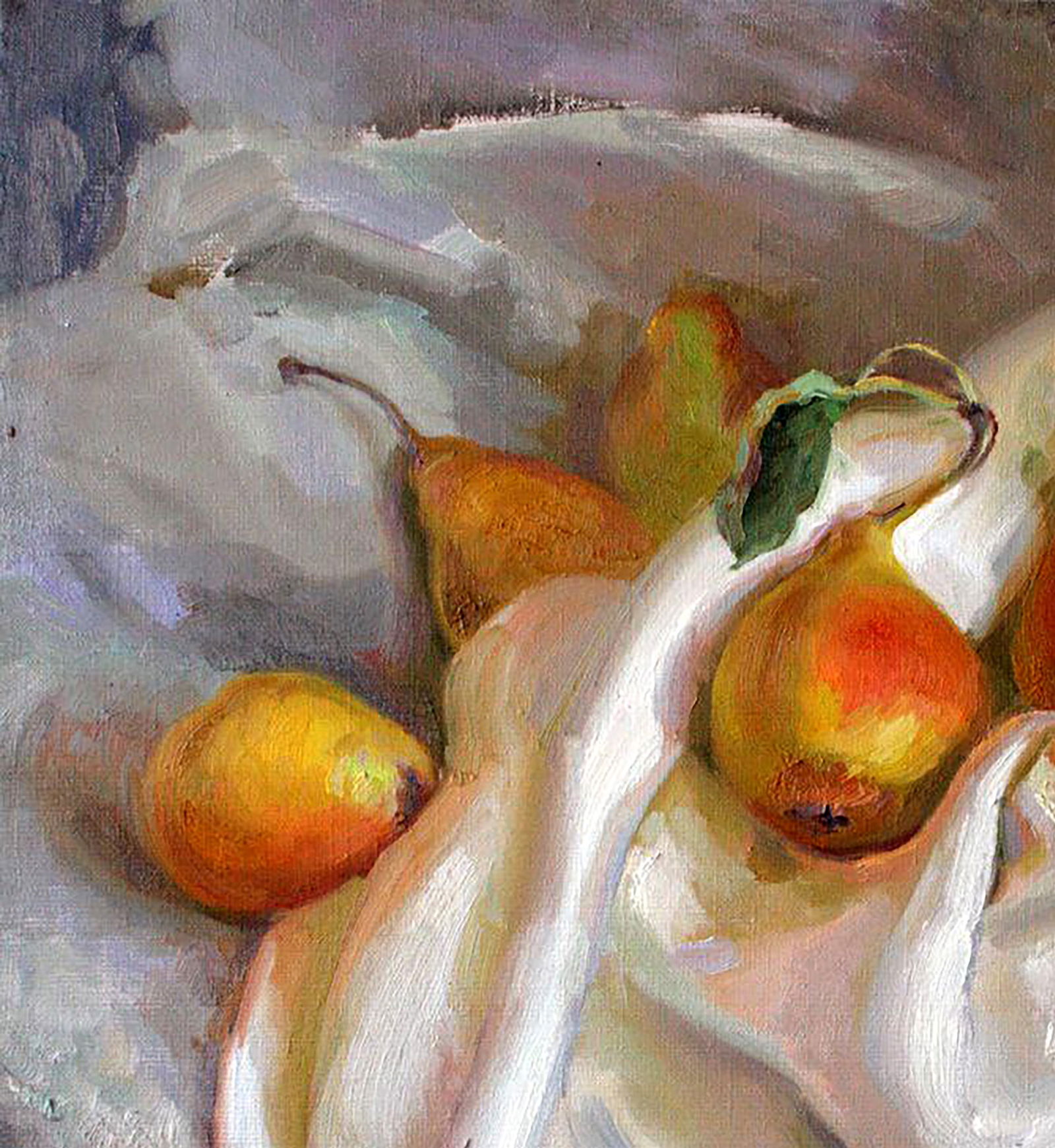 Oil painting Grandma's pears Leonid Pavlenko - 2