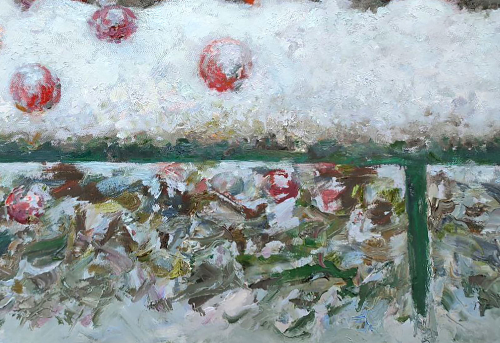 Oil painting In the parent's garden Leonid Pavlenko - 5