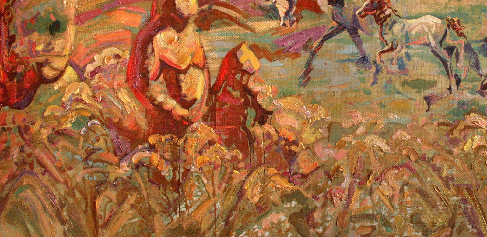 Oil painting In the steppe Leonid Pavlenko - 4