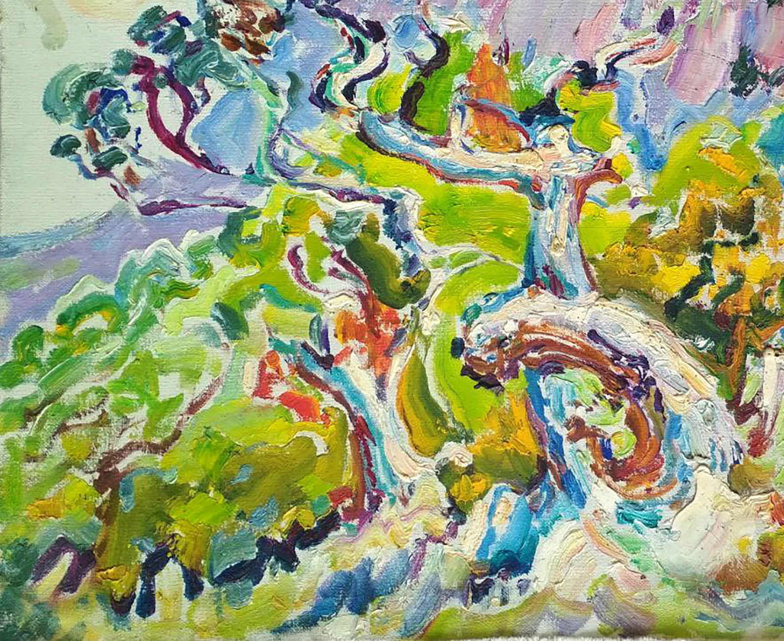 Oil painting Spring morning in the mountains Leonid Pavlenko - 4