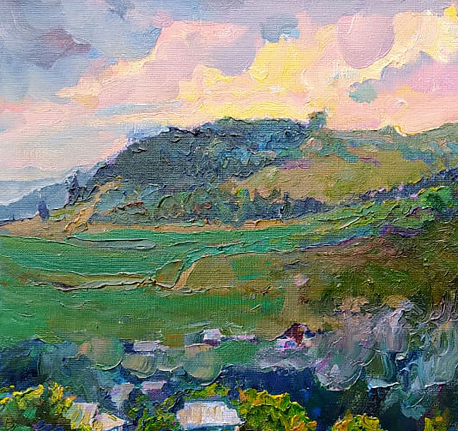 Oil painting Evening in the mountains Leonid Pavlenko - 2