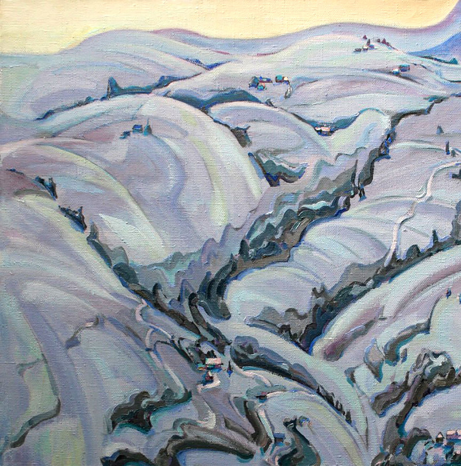 Oil painting Mountain patterns Leonid Pavlenko - 2