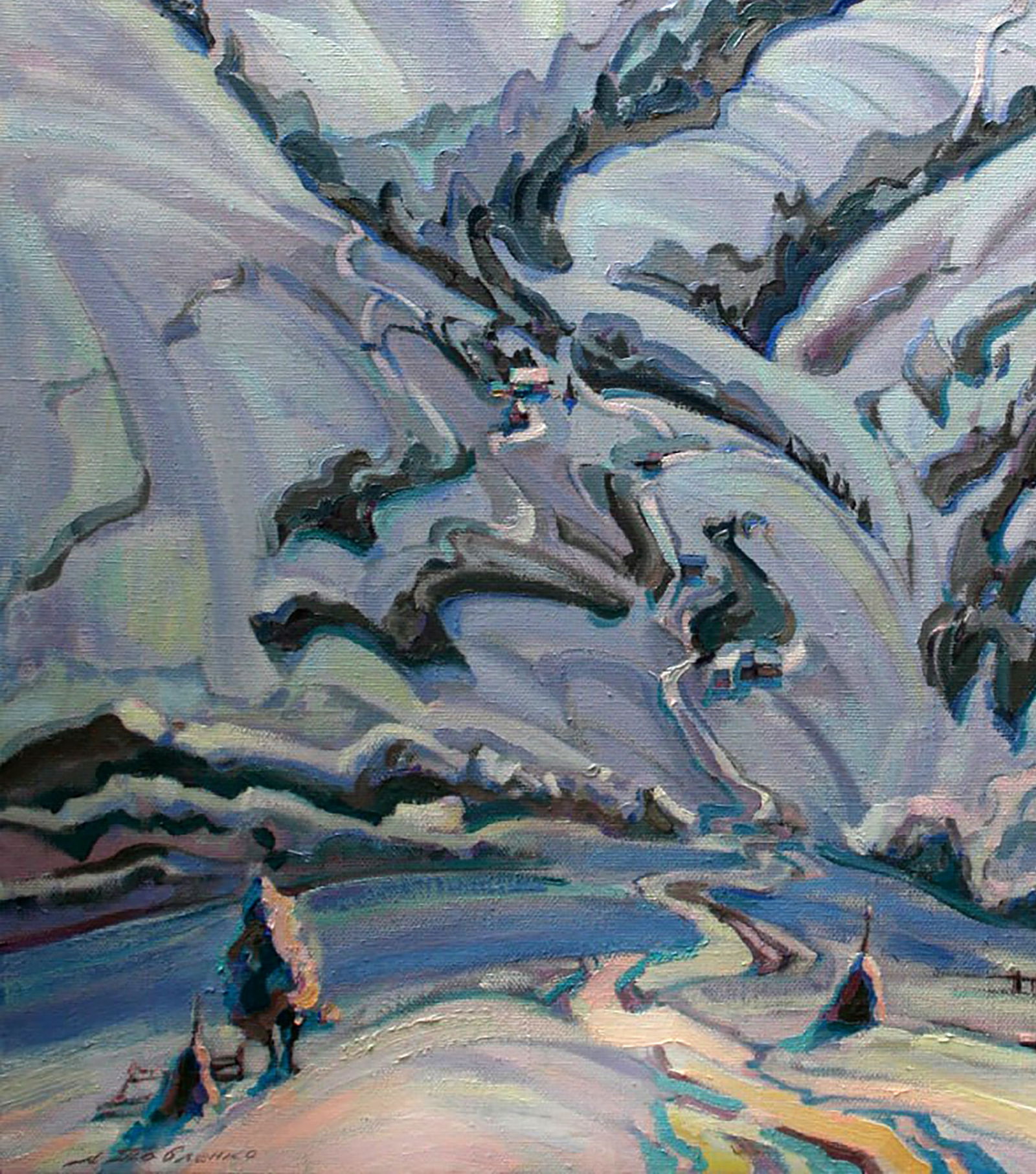 Oil painting Mountain patterns Leonid Pavlenko - 4