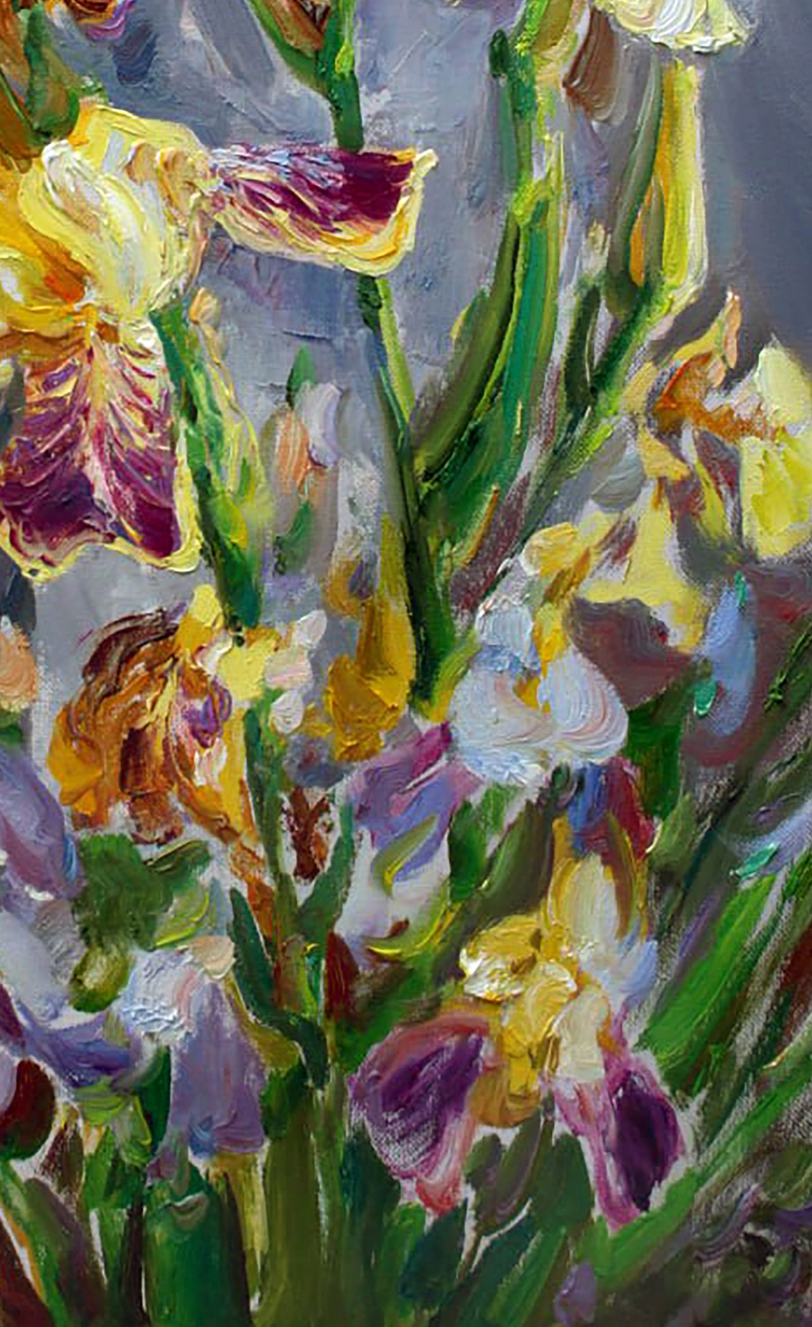 Oil painting Yellow irises Leonid Pavlenko - 5