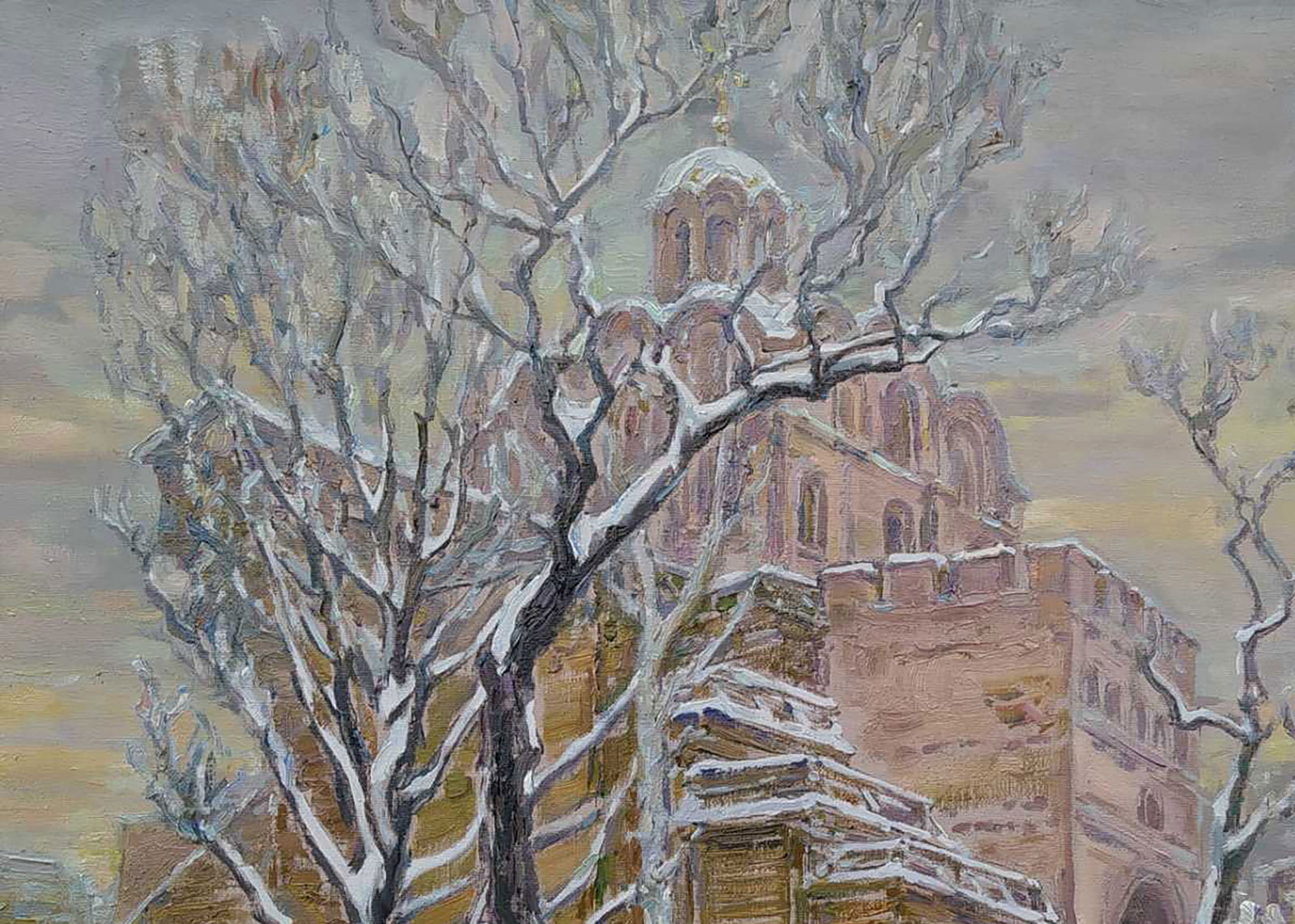 Oil painting Golden Gate Leonid Pavlenko - 2