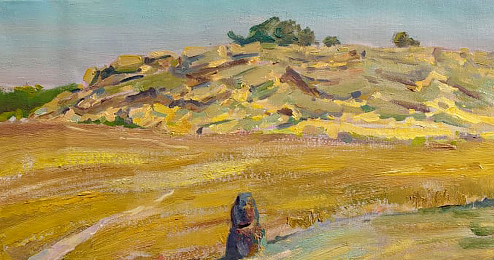 Oil painting Stone grave Leonid Pavlenko - 2