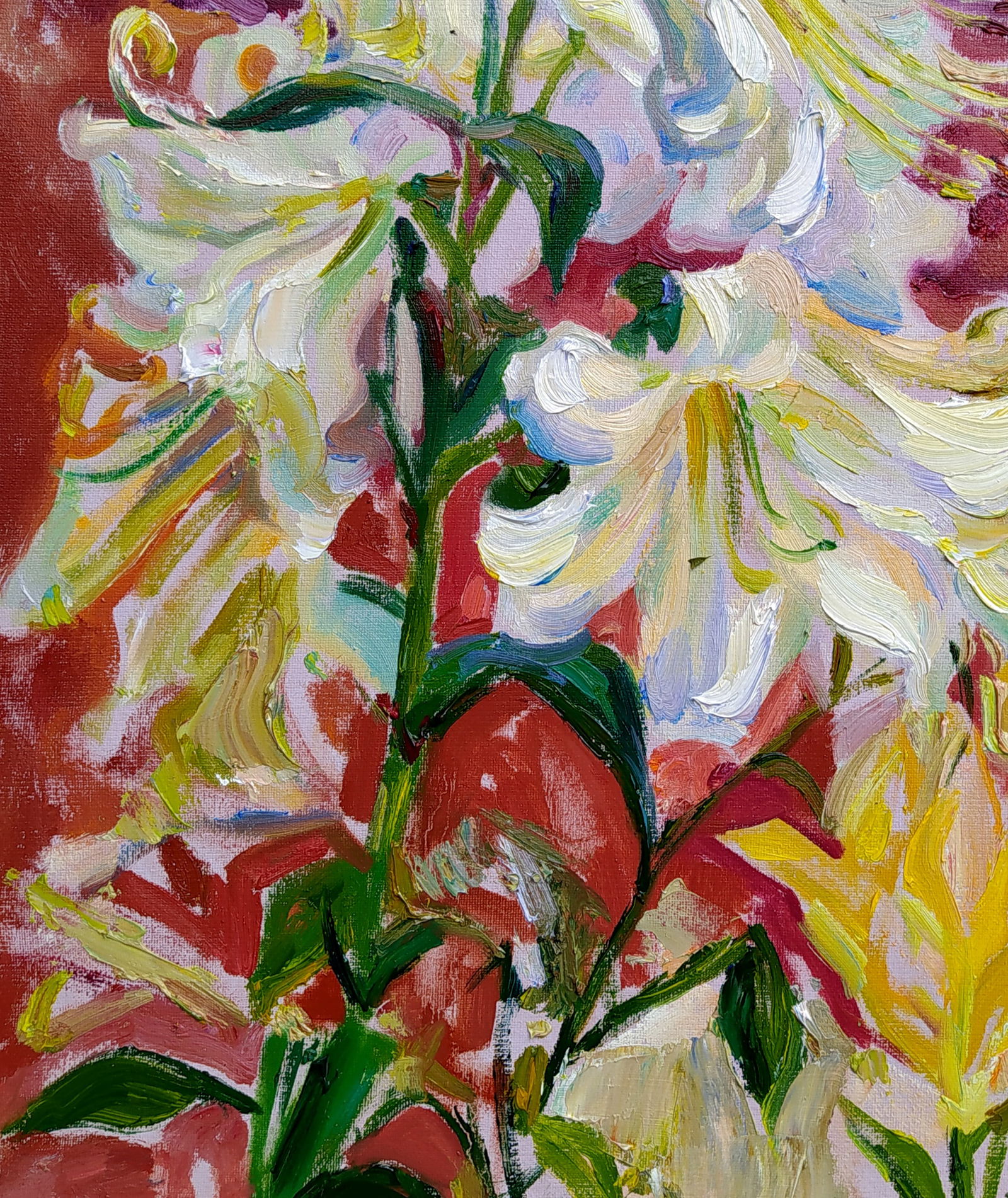 Oil painting Lilies Leonid Pavlenko - 4
