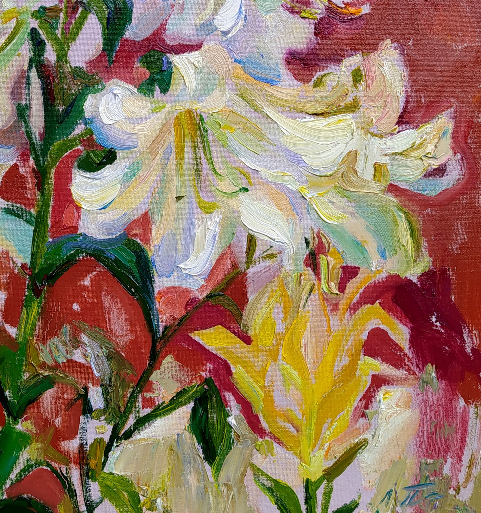 Oil painting Lilies Leonid Pavlenko - 5