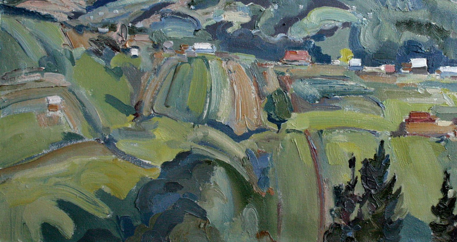 Oil painting Malachite Mountains Leonid Pavlenko - 4