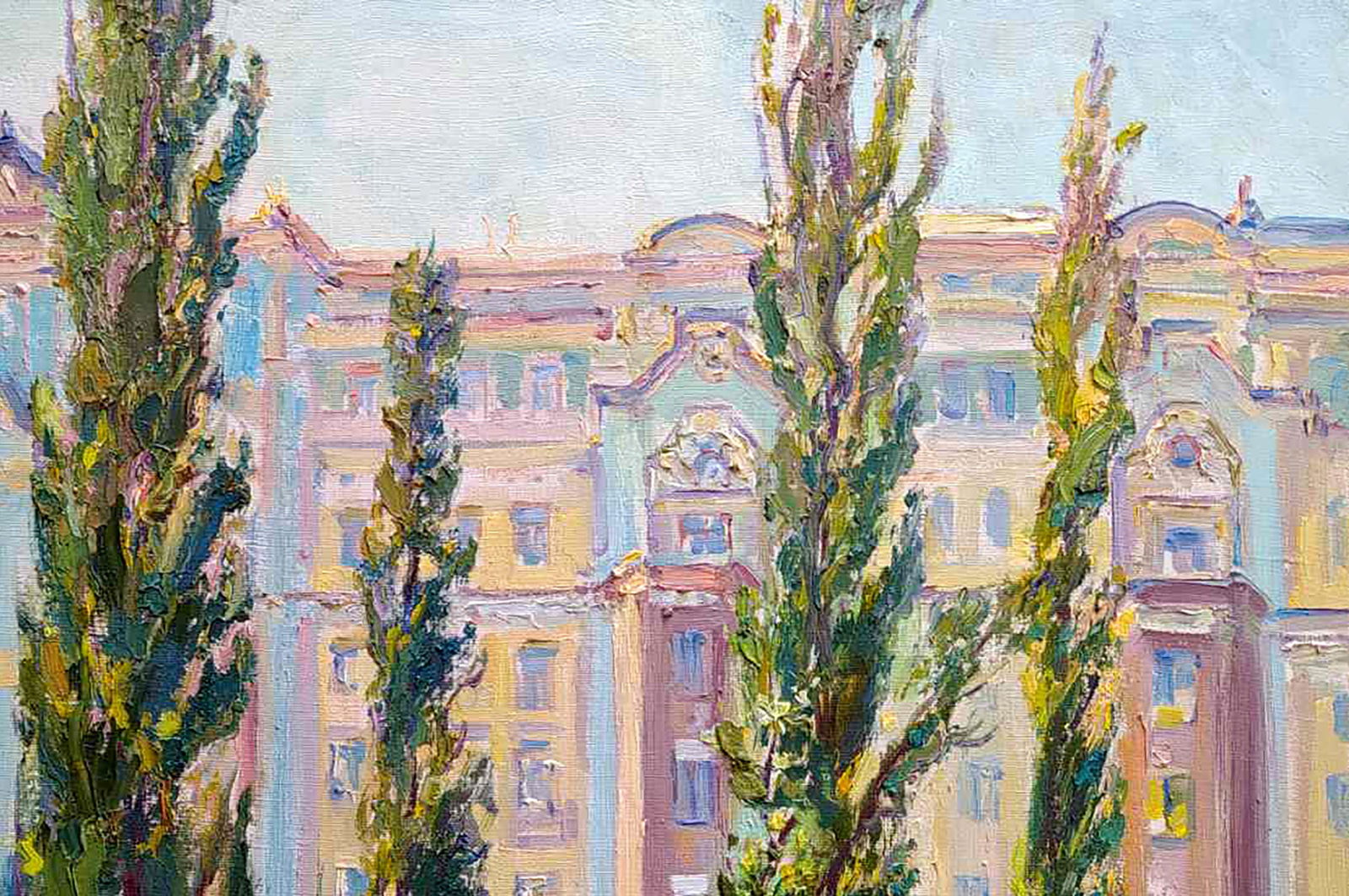 Oil painting On the boulevard Leonid Pavlenko - 3