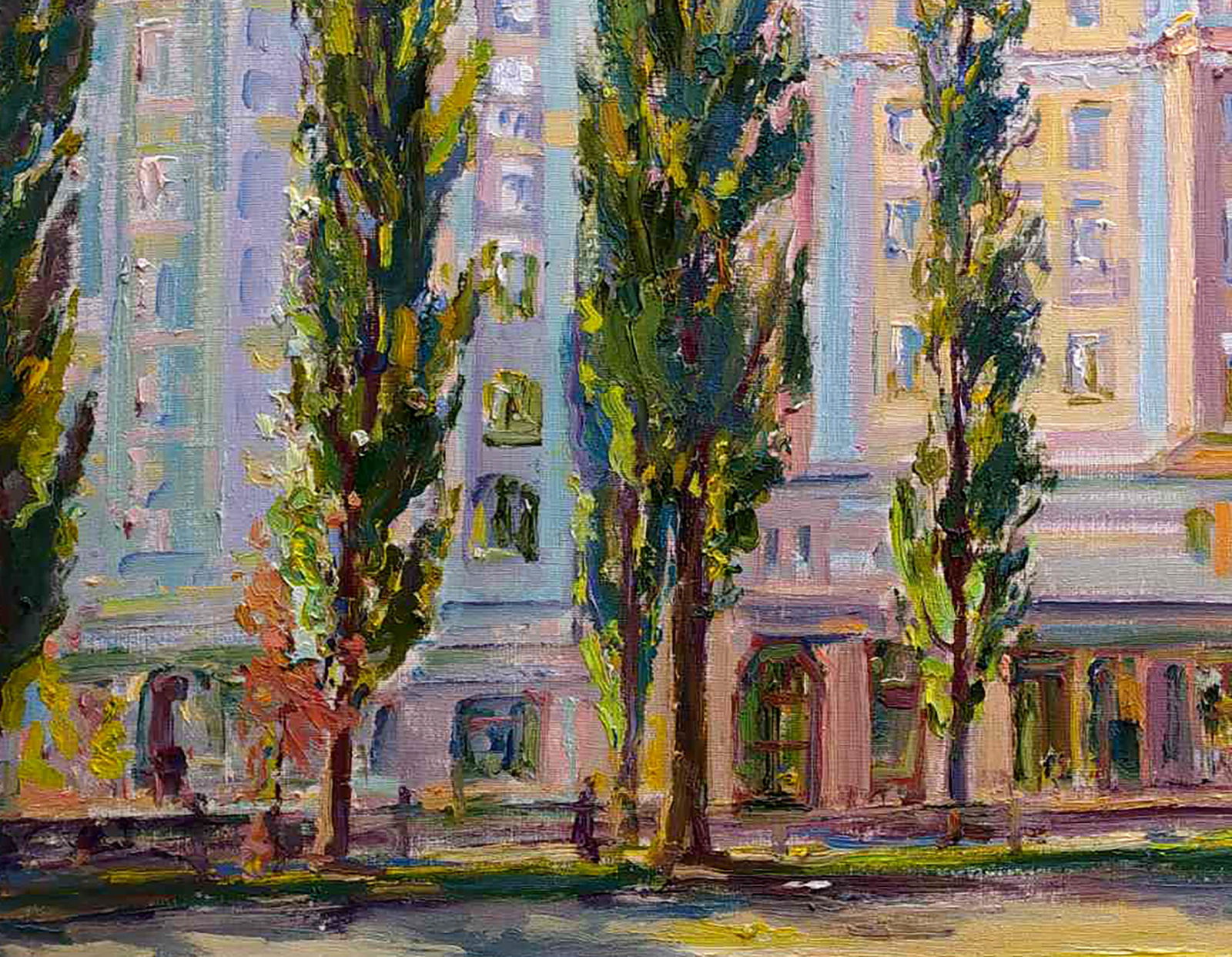 Oil painting On the boulevard Leonid Pavlenko - 4
