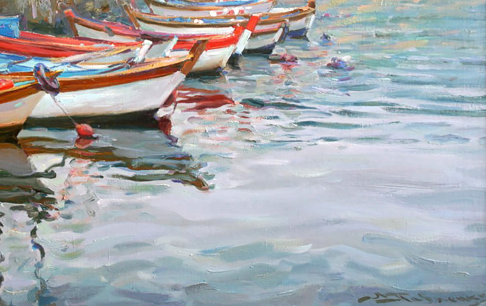 Oil painting On the pier Leonid Pavlenko - 5