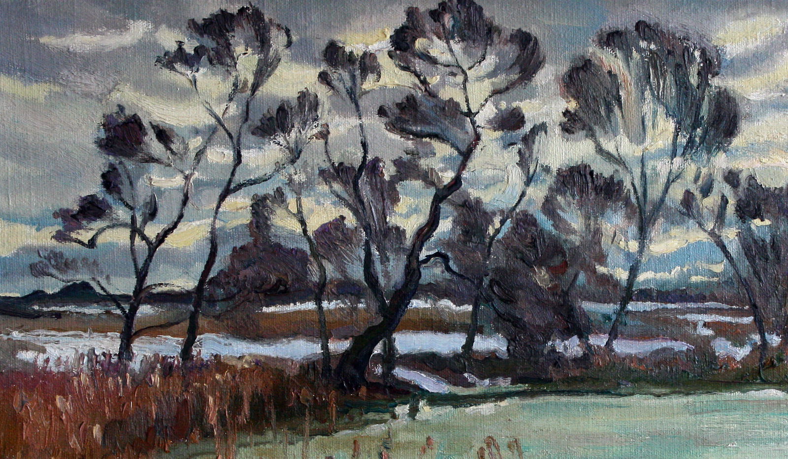 Oil painting Thaw Leonid Pavlenko - 2