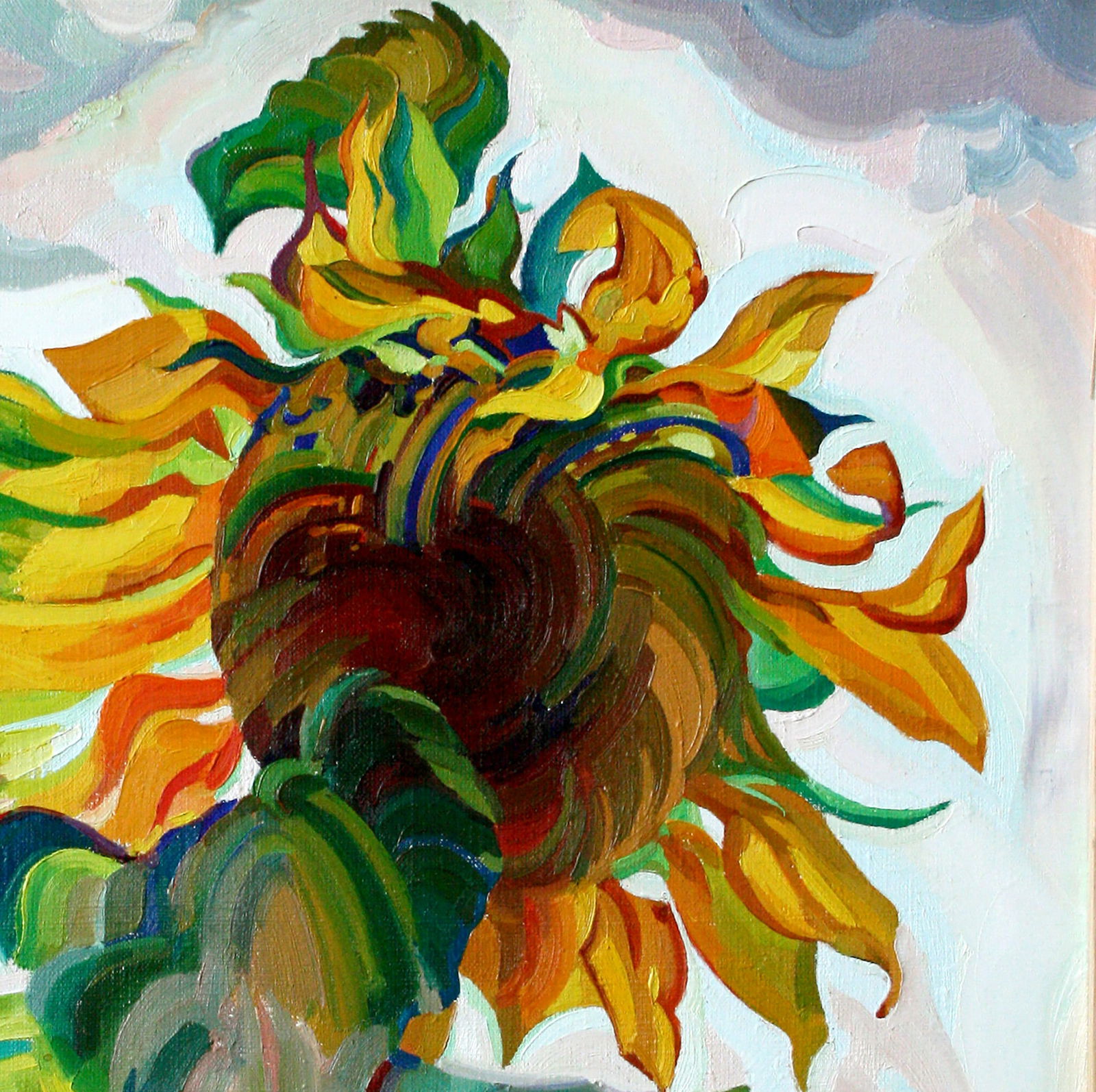Oil painting Sunflower Leonid Pavlenko - 3