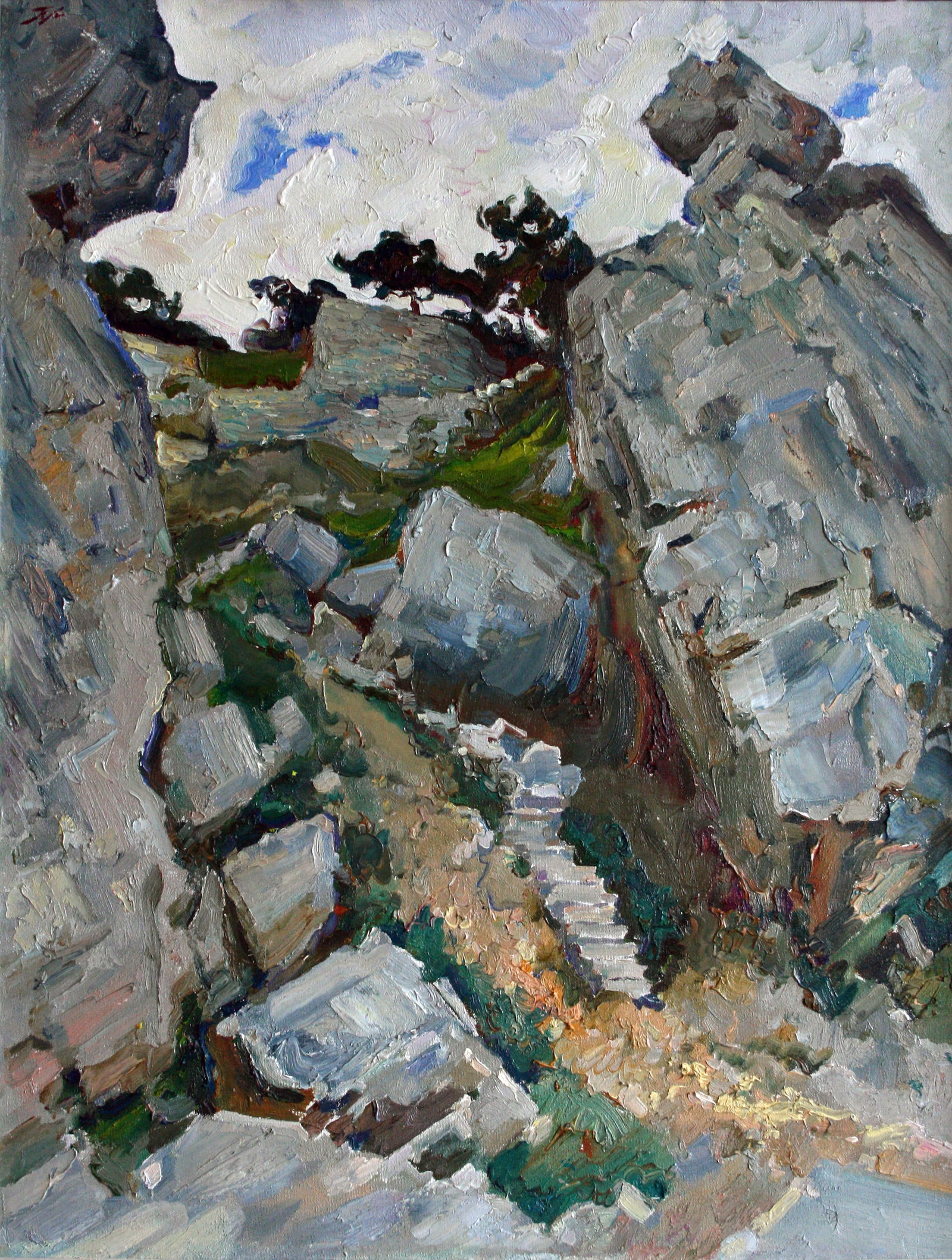 Oil painting Among the rocks Leonid Pavlenko (1 of 5)