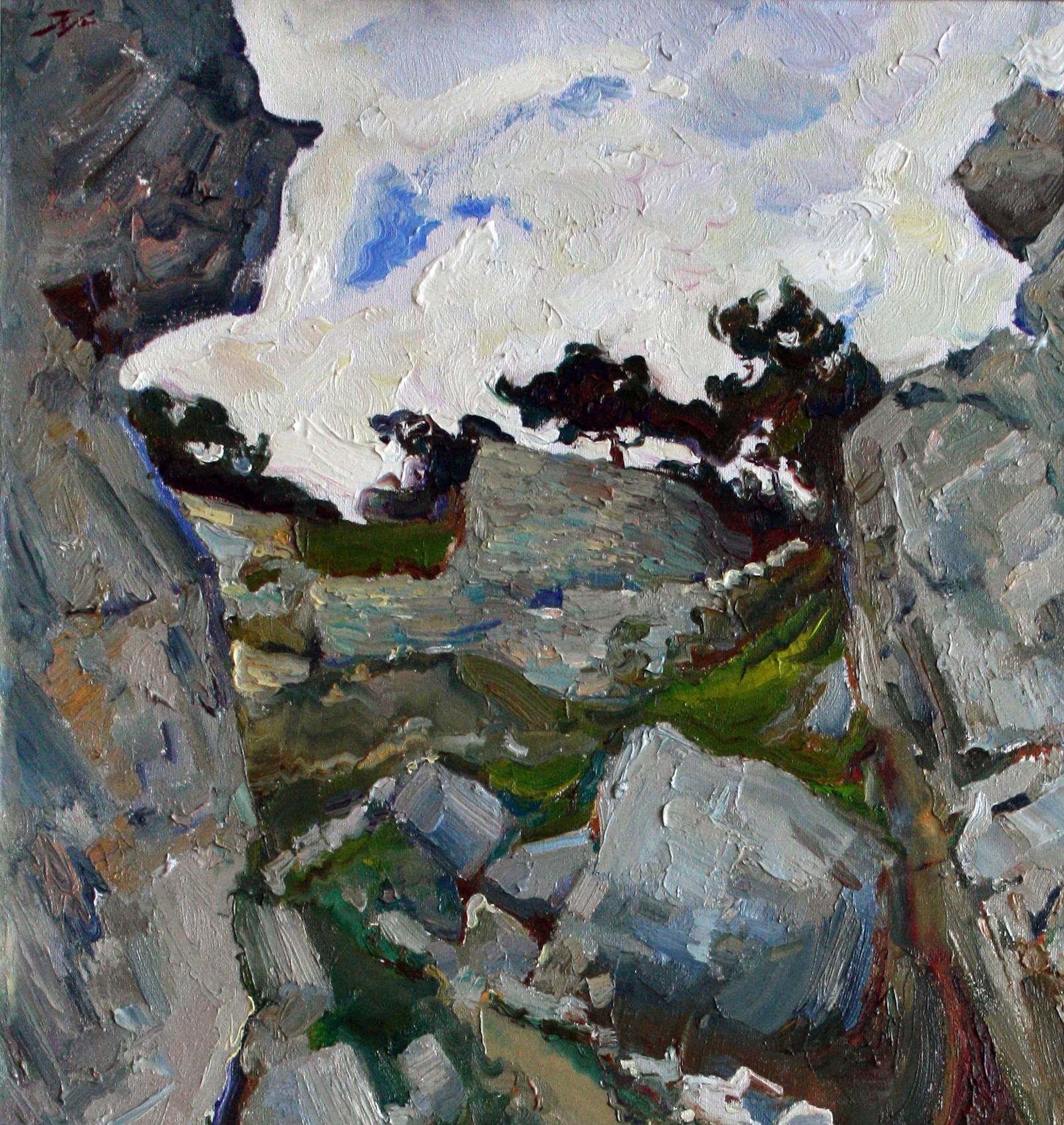 Oil painting Among the rocks Leonid Pavlenko - 2