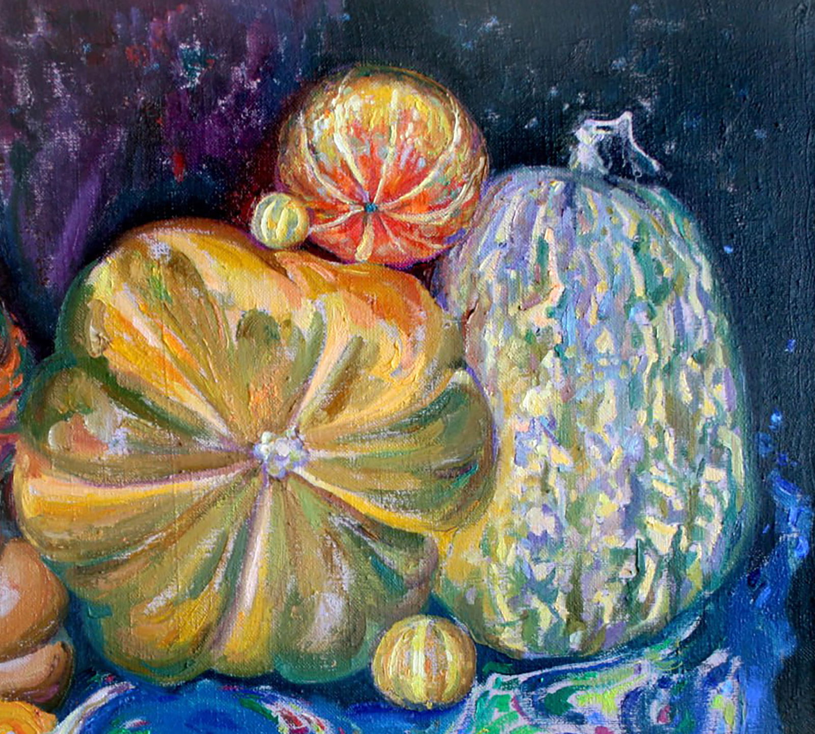 Oil painting Large and small pumpkins Leonid Pavlenko - 3