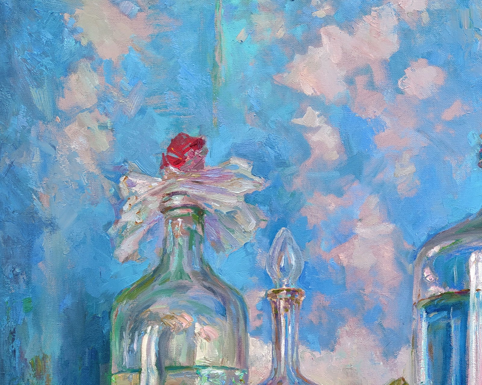 Oil painting Alcohol on the table Leonid Pavlenko - 2