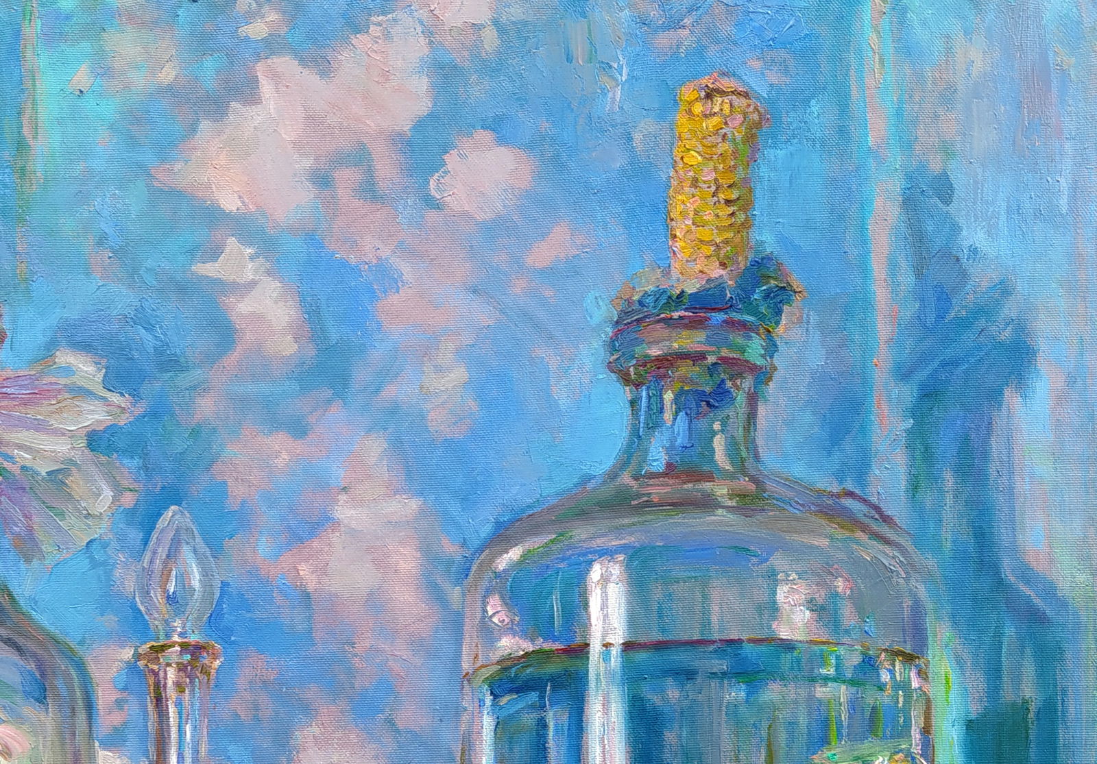 Oil painting Alcohol on the table Leonid Pavlenko - 3