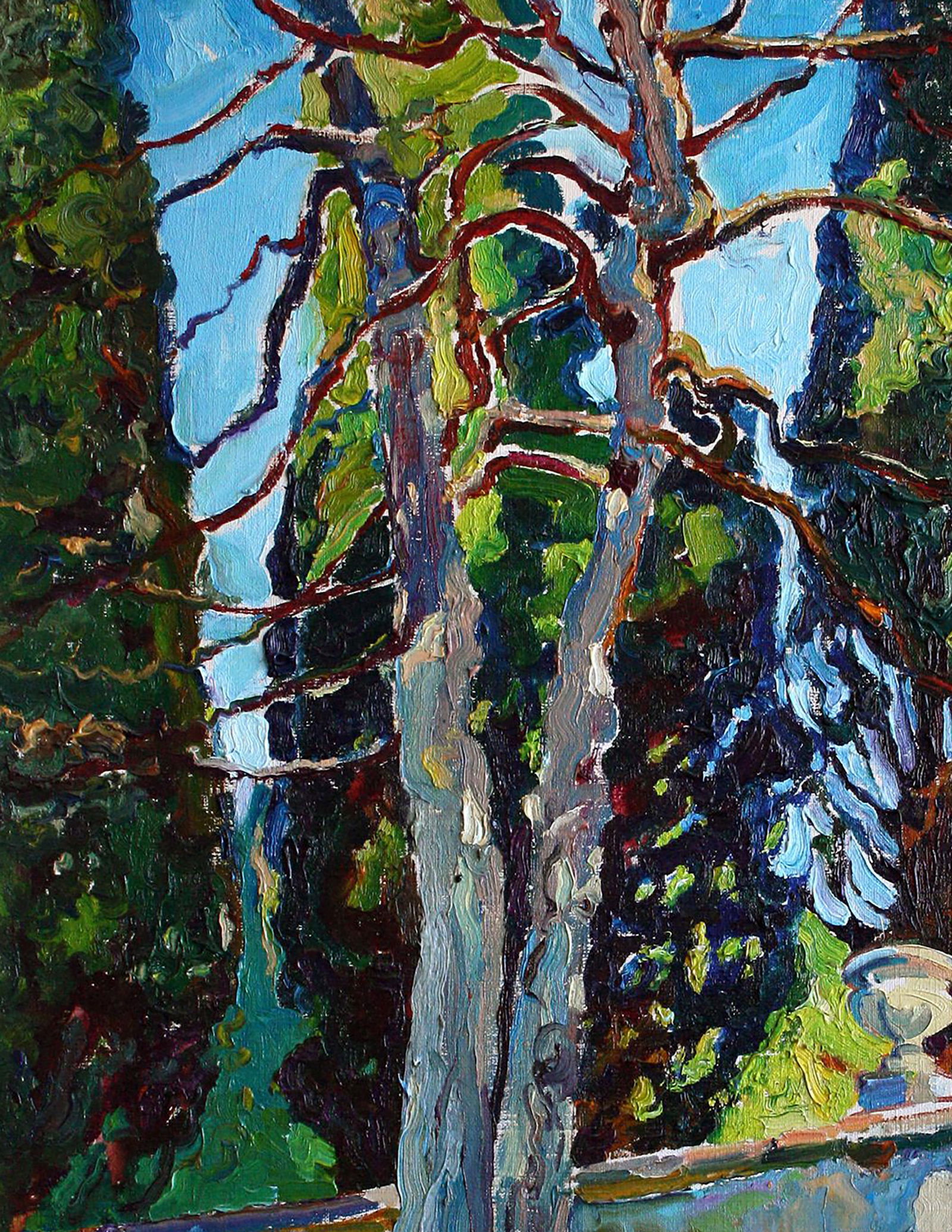 Oil painting Morning in the park Leonid Pavlenko - 2