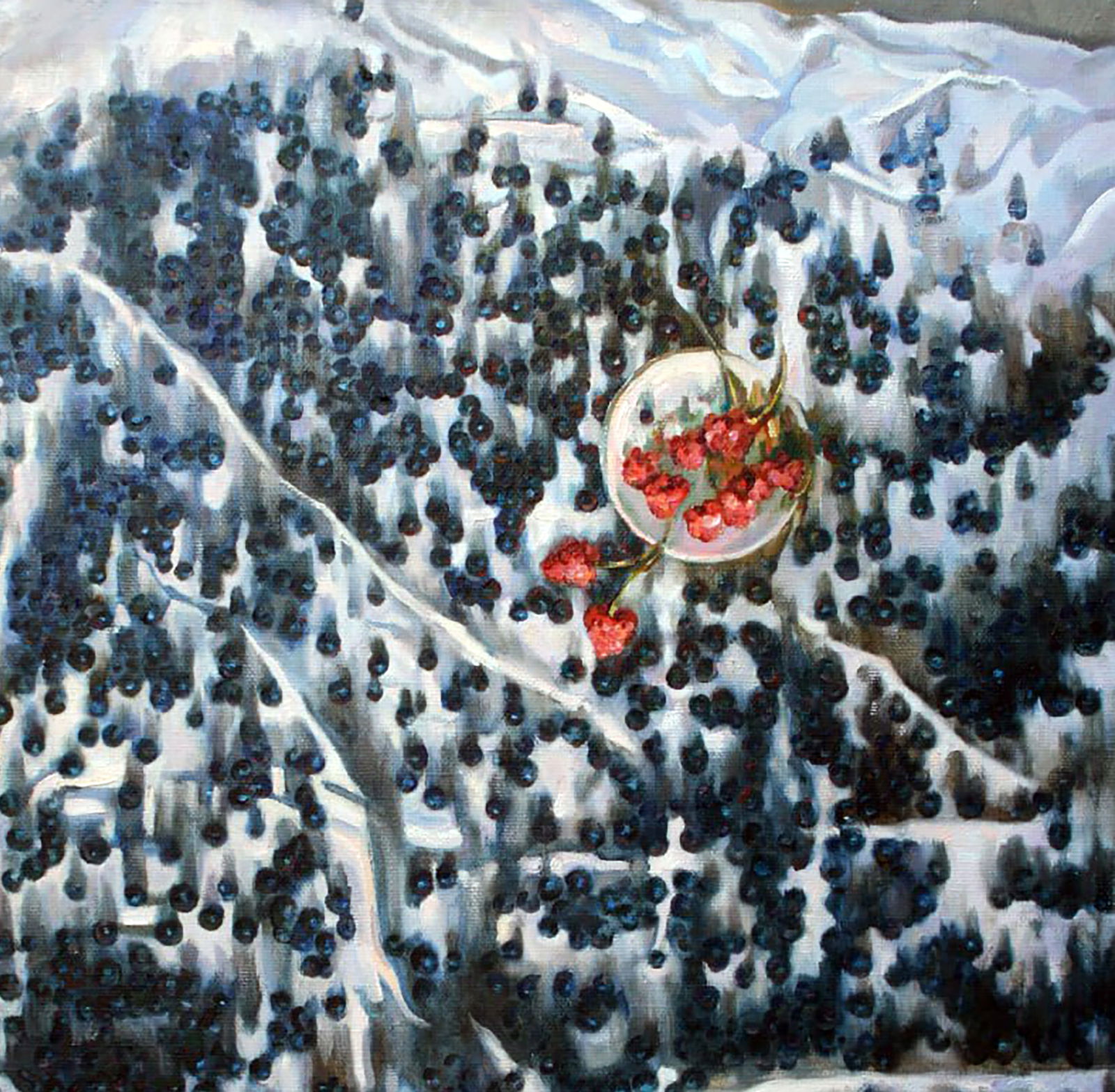 Oil painting Raspberry berry Leonid Pavlenko - 3