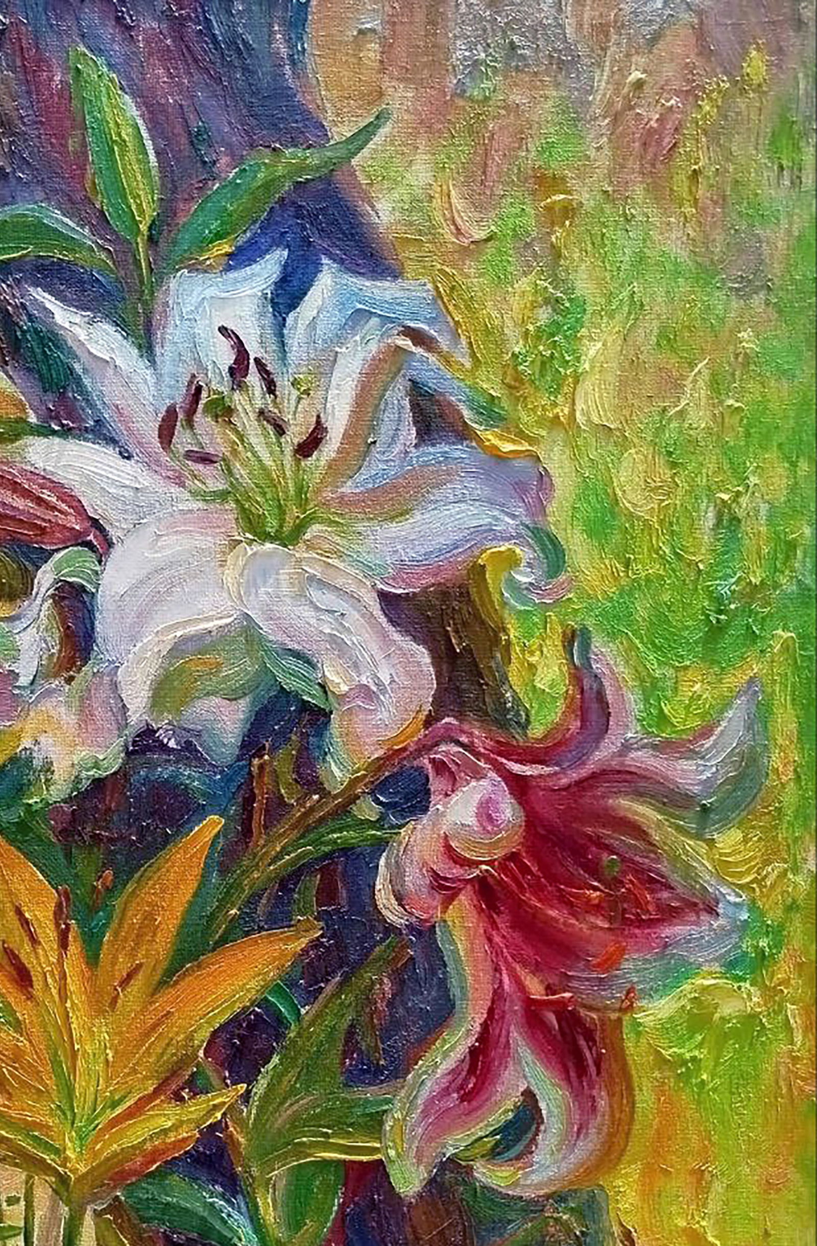 Oil painting Blooming lilies Leonid Pavlenko - 3