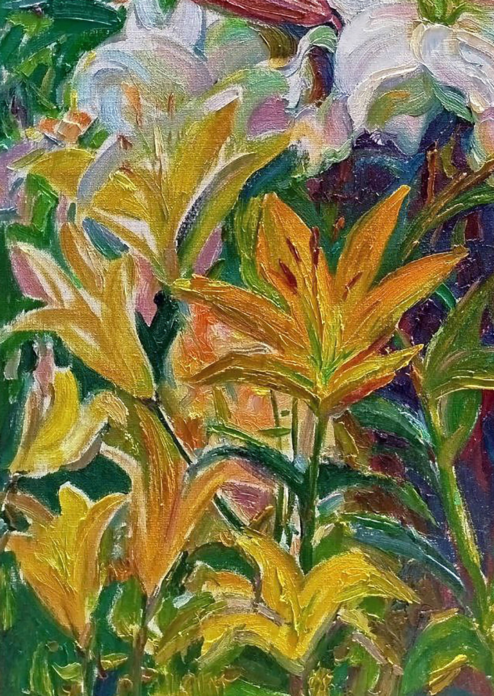 Oil painting Blooming lilies Leonid Pavlenko - 5