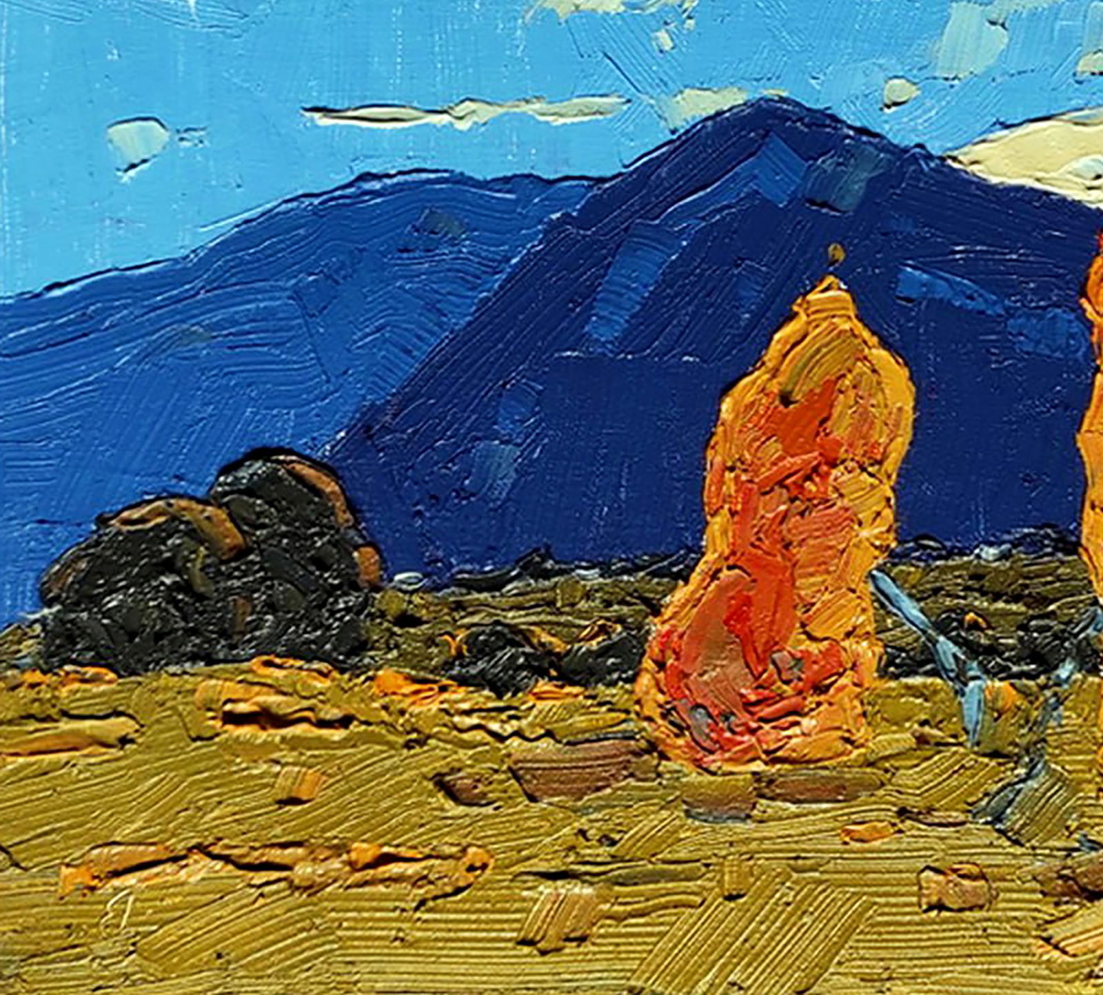 Oil painting In the mountains Yaroslav Savchyn - 4