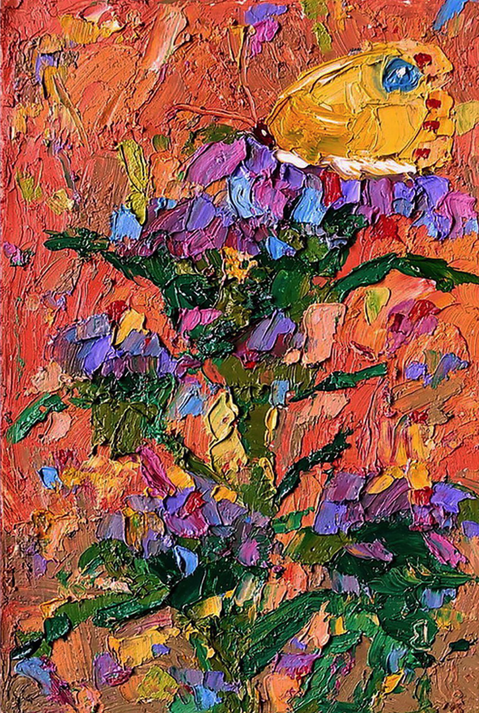 Oil painting In the summer grasses Yaroslav Savchyn: Title: Oil painting In the summer grasses Yaroslav Savchyn Description: 5SAVCH Painter: Yaroslav Savchyn Size: 20x13 cm/7.87x5.11 inches Components: oil, canvas on cardboard Original painting
