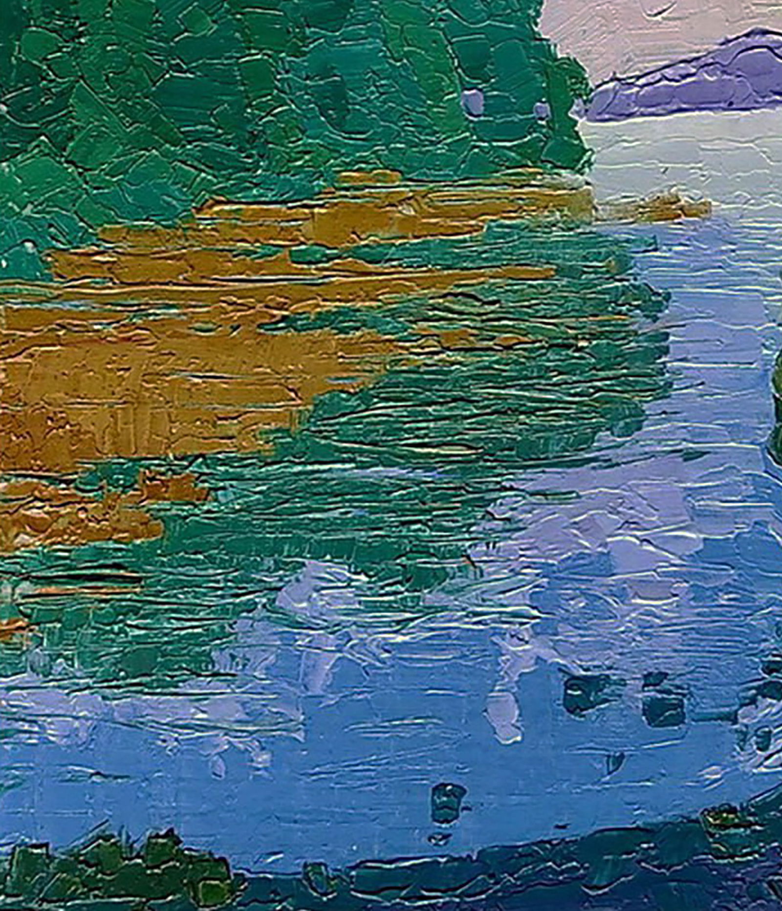 Oil painting On the river Yaroslav Savchyn - 4