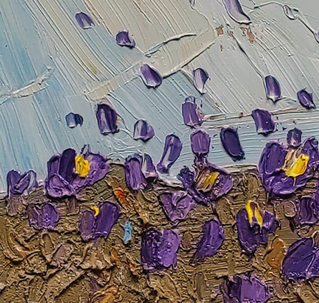 Oil painting Snowdrops Yaroslav Savchyn - 4