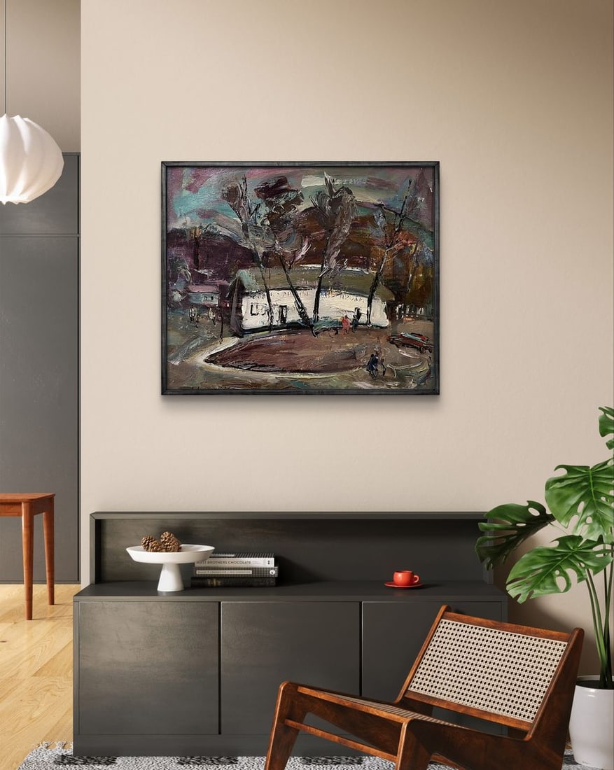 Oil painting Once upon a time in the village Oleksandr Andreev - 3