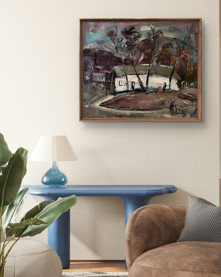 Oil painting Once upon a time in the village Oleksandr Andreev - 4