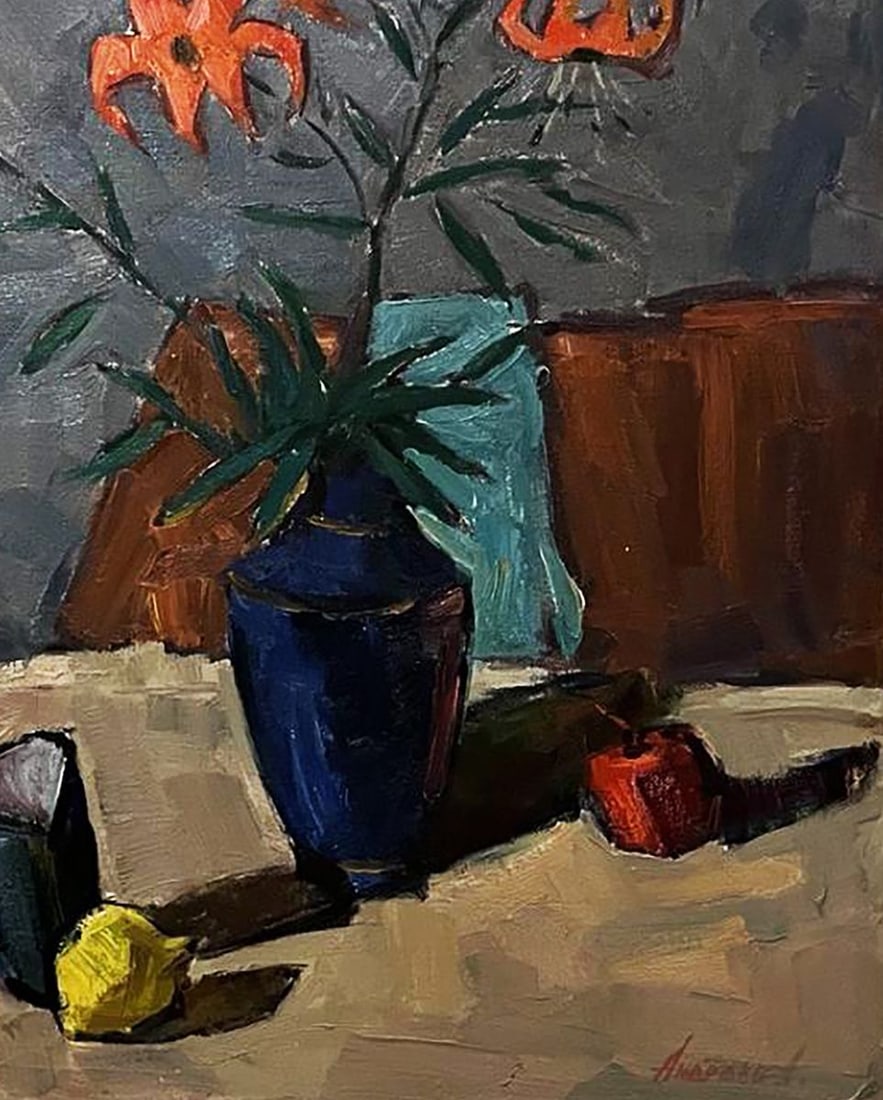 Oil painting Lilies Oleksandr Andreev - 8