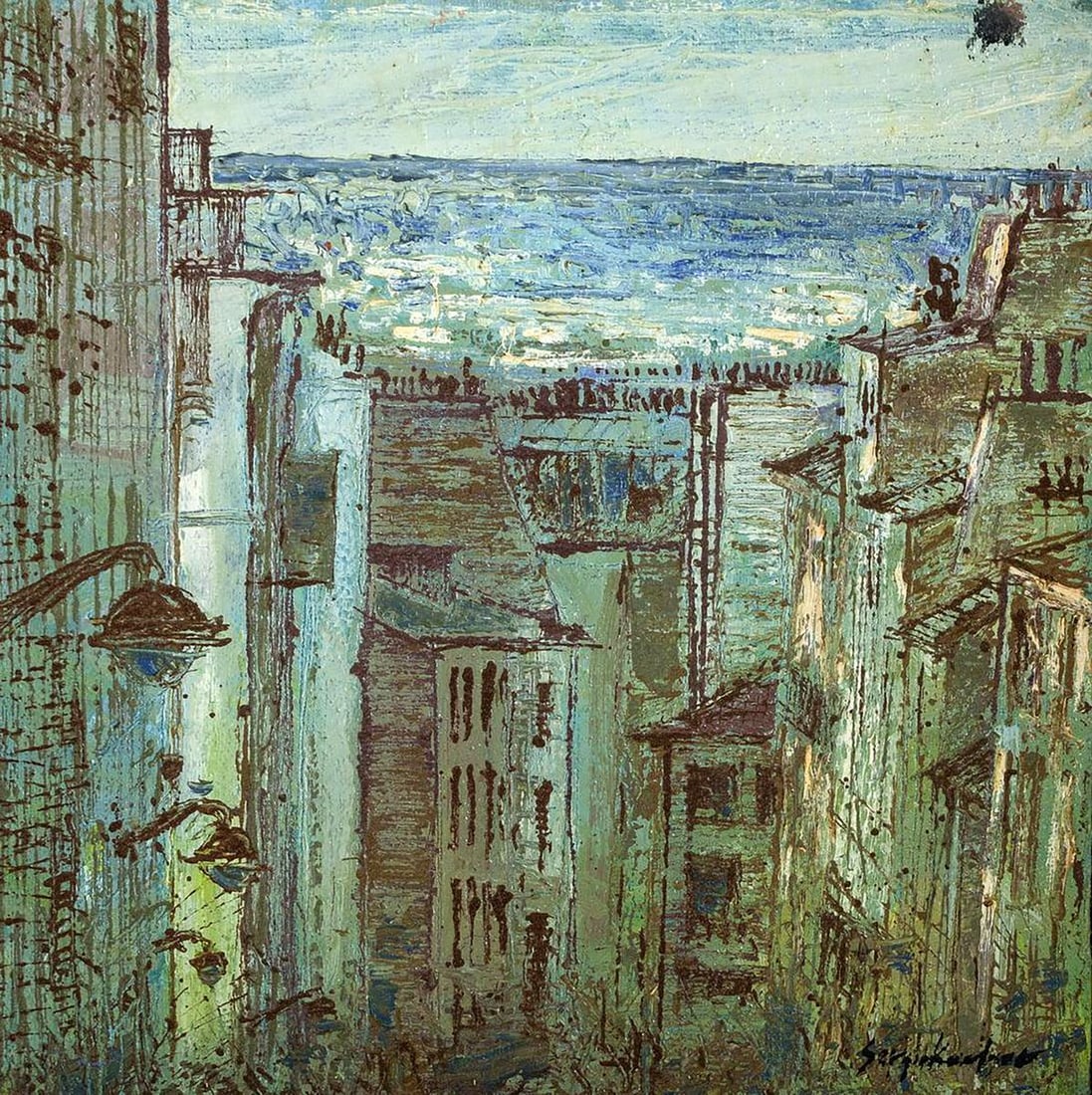 Oil painting Durability Serhiy Kovalev: Title: Oil painting Durability Serhiy Kovalev Description: Galler 209 *** ABOUT THIS PAINTING *** * TITLE: "Durability" * ARTIST: Serhiy Kovalev * SIZE: 75x75 cm/'29.52x29.52 inches' * MEDIUM: oil, ca