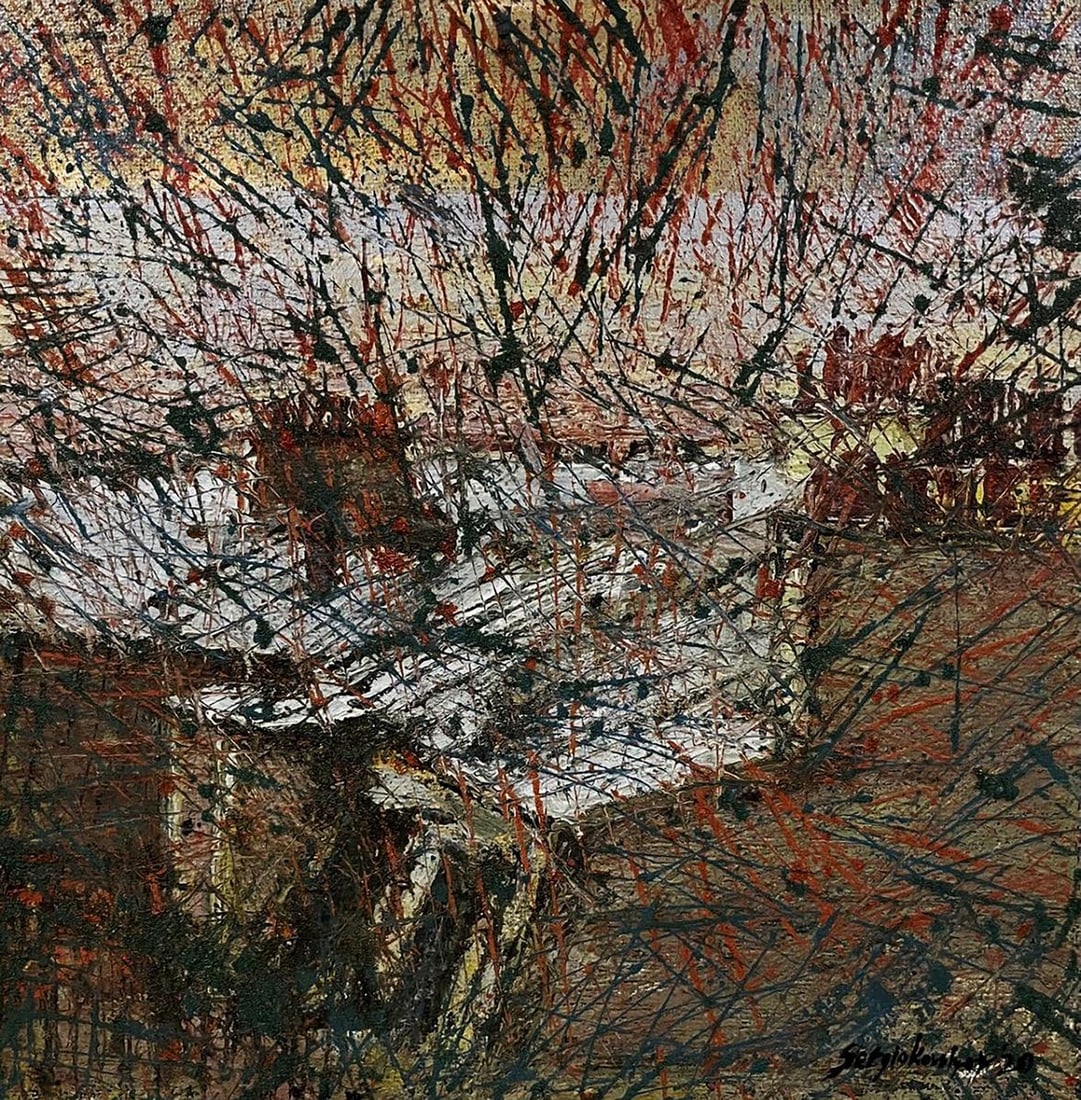 Oil painting Shimmering in the city Serhiy Kovalev (1 of 8)