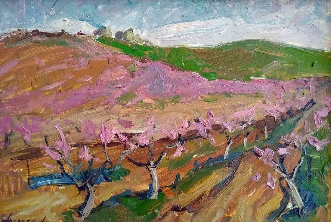 Oil painting Flowering garden Oleksandr Andreev (1 of 10)