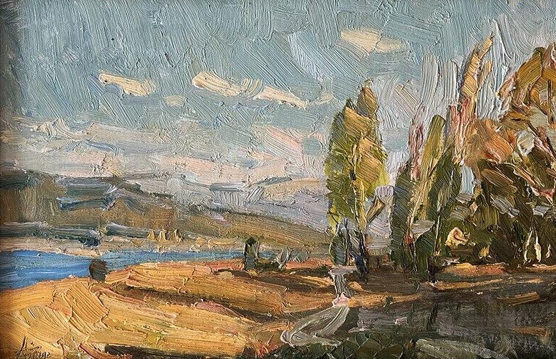 Oil painting Autumn days Oleksandr Andreev (1 of 5)