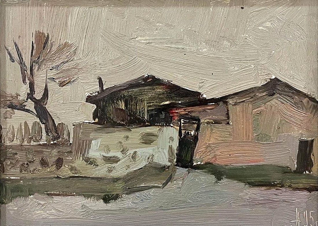 Oil painting City pier Oleksandr Andreev (1 of 4)