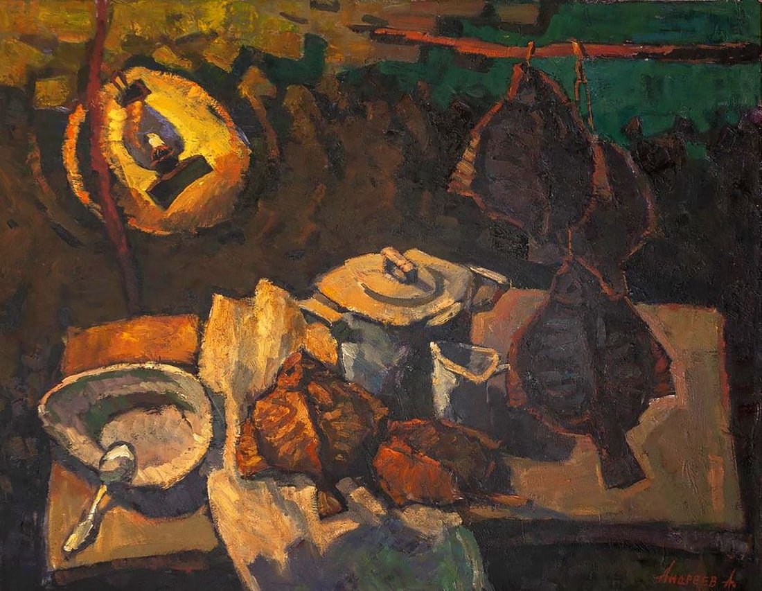 Oil painting Evening Still Life Oleksandr Andreev (1 of 12)