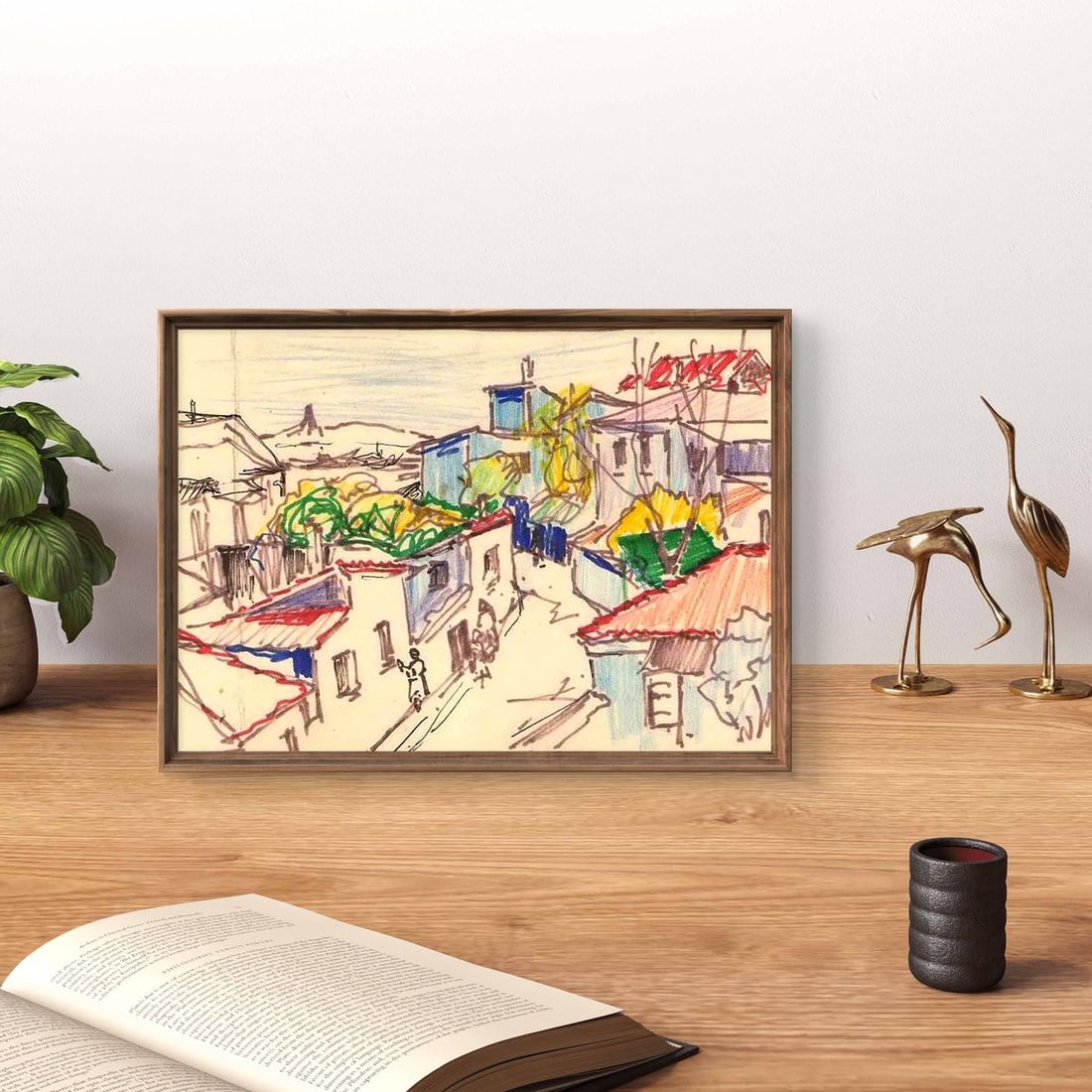 Pencil painting City streets Pavlo Miroshnychenko - 3