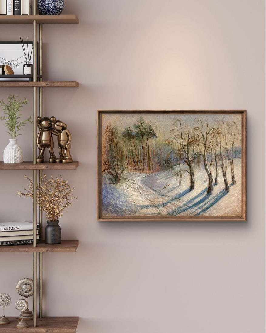 Pastel painting Large snowdrifts Vira Karachakova - 3