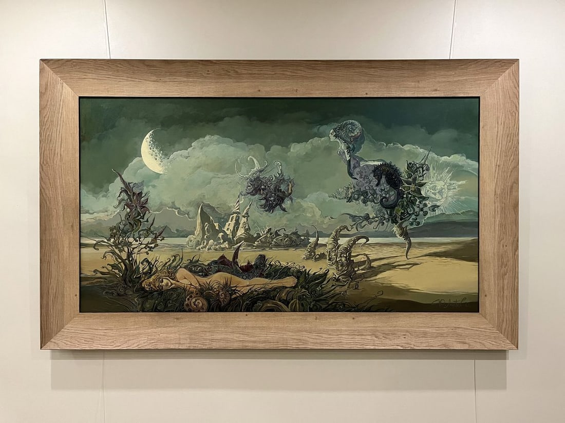 Oil painting Dreamy on the beach Yuriy Laptev - 5